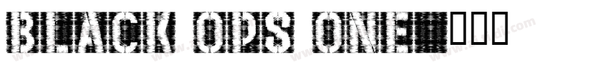 black ops one字体转换